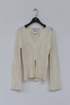 SWAYING/KNIT Stand Collar Half Cardigan Top SW212SZ24 PS35